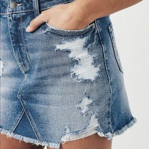 High-rise Denim Skirt